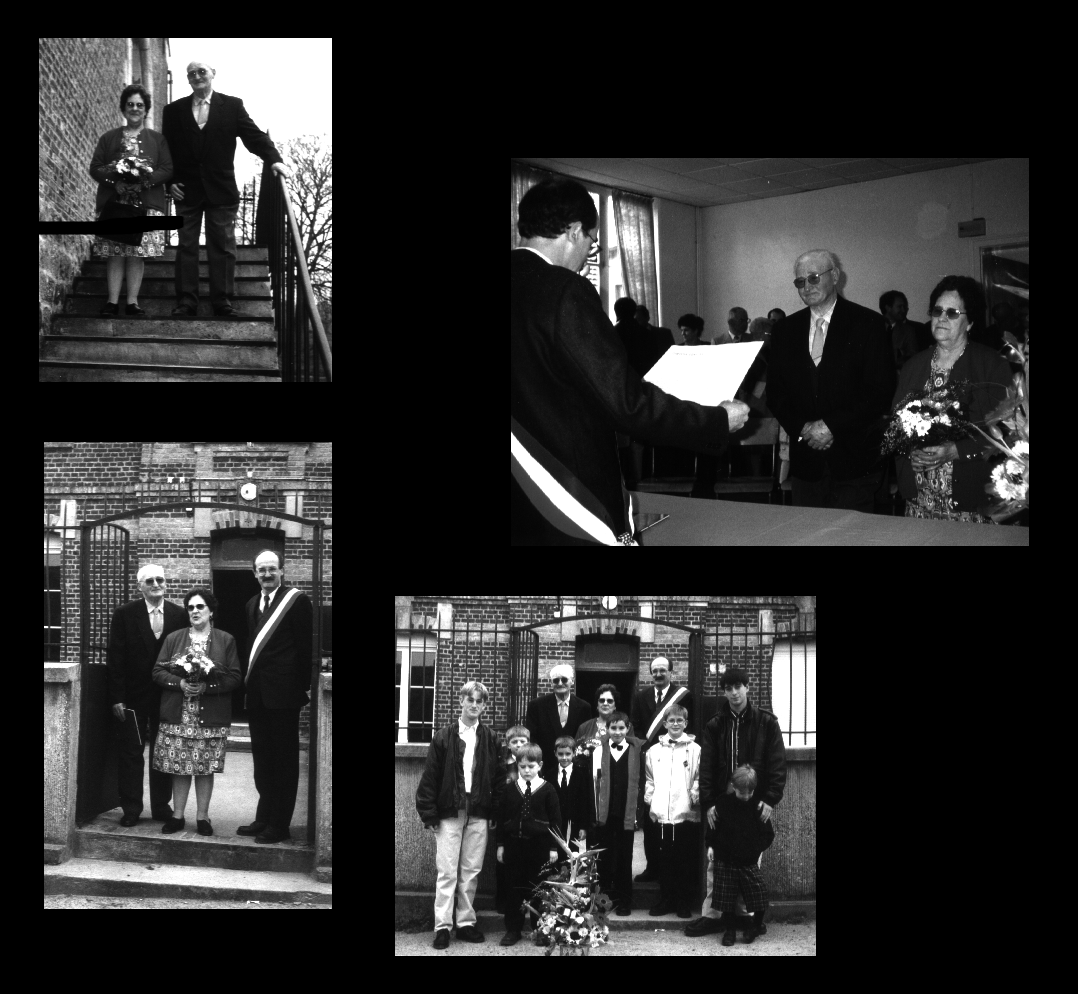 photos des noces d'or de Mr et Mme Douce